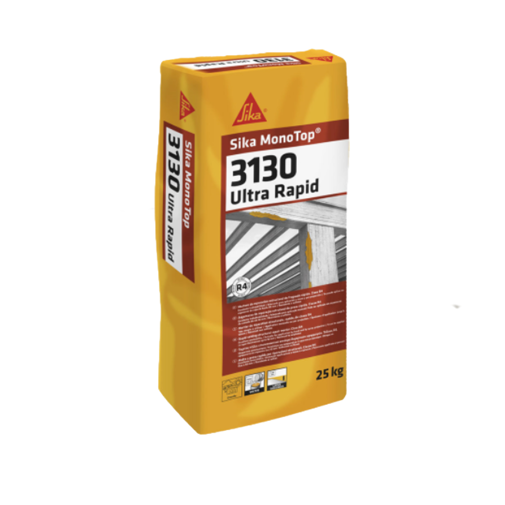 Sika Monotop-3130 Ultra Rapid Mortero Cementoso de Reparación de Hormigón