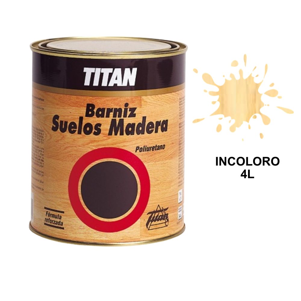 Titanlux Barniz Suelo Madera Poliuretano Satinado 4l 03F