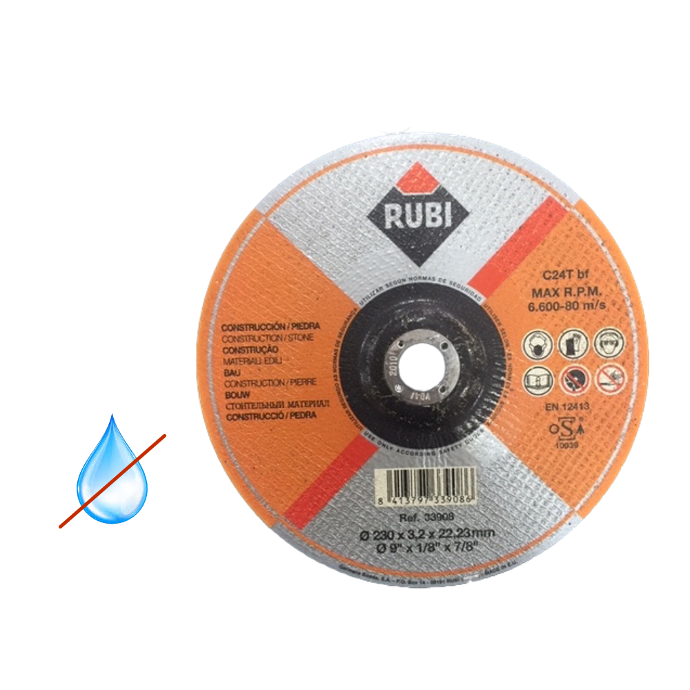 Disco de Corte Piedra para Construcción 230 mm Ref. 33908