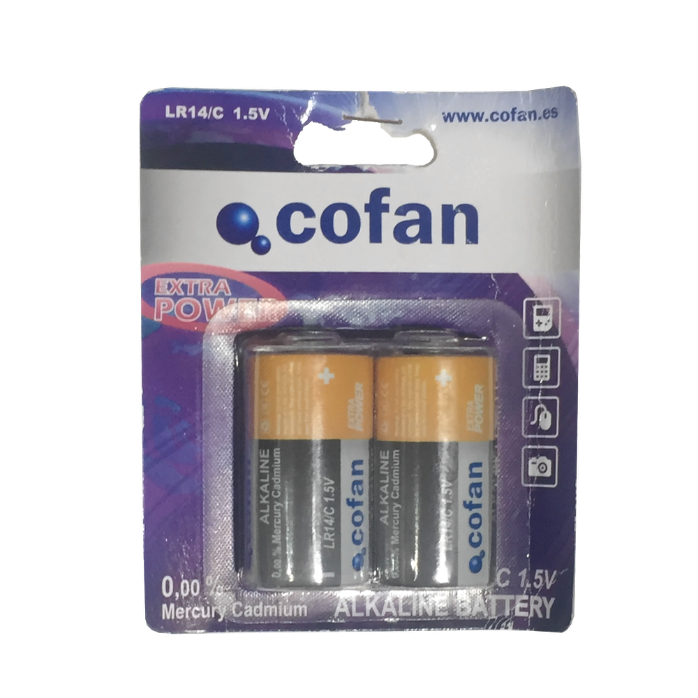 Pila alcalina Cofan LR14 Ref. 50002002