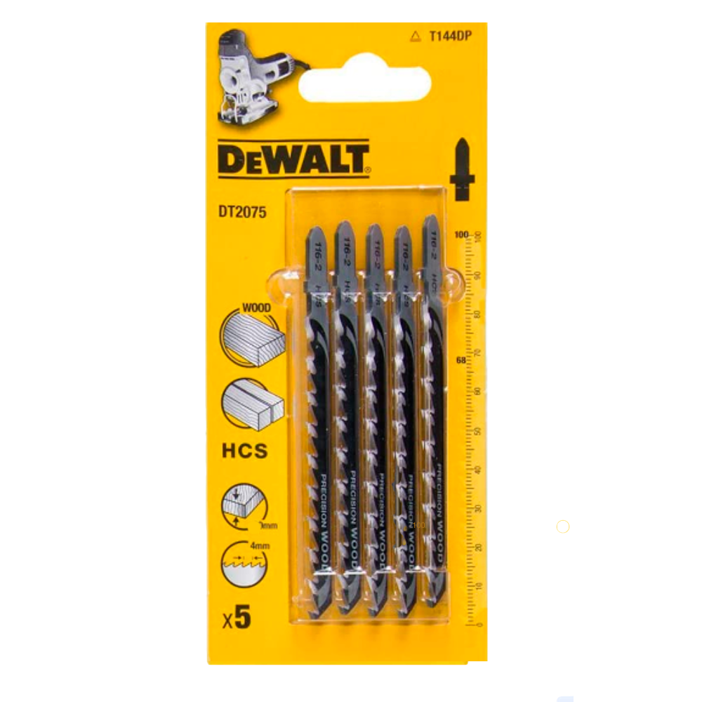 Hoja de Sierra HCS Extra Gruesa Para Madera Paso 4 mm (5 ud)