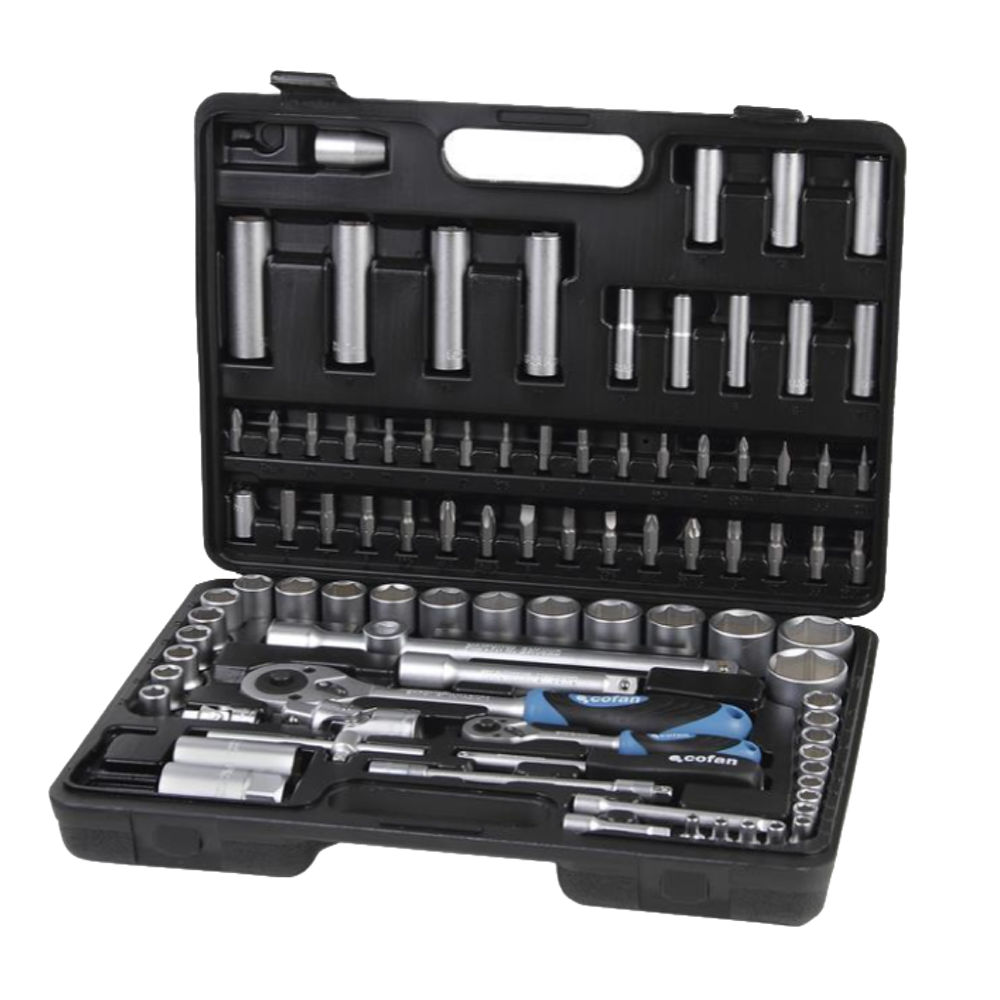 Maletín de Herramientas Profesional 1/2&quot; y 1/4&quot; (94 ud) Ref. 14009011