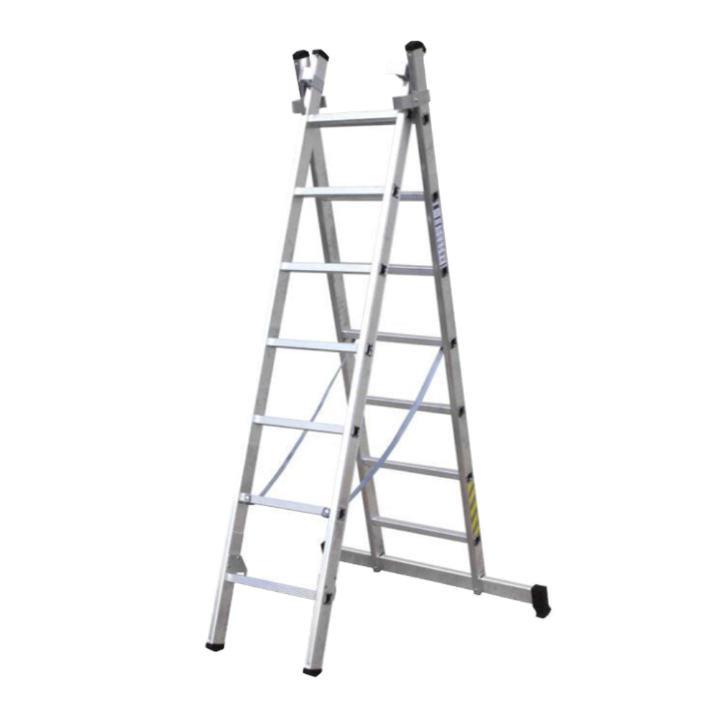 Escalera Aluminio Extensible 2 Tramos 2 + 2 Metros Ref. 09401010