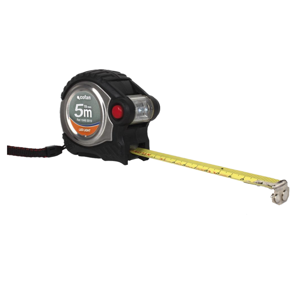 Flexómetro Super Imán + Led 19 mm x 5 mt Ref.10495019