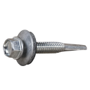 Punta de Broca Autotaladrante DIN 7504K Cabeza Hexagonal + EPDM con Arandela Estanca (Tornillo de Cubierta) 5,5 x 38 mm