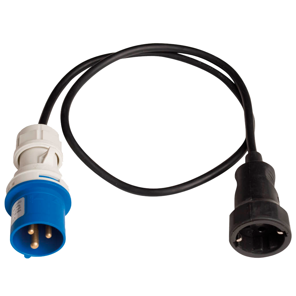 Convertidor de Clavija 2P + T a Base Schuko 1 Metro Ref.002300233