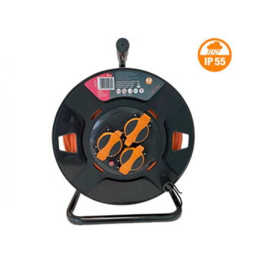 Enrollacable Industrial Con Tapa Cable 1,5 mm IP55 25 Mt Ref. CEF-551