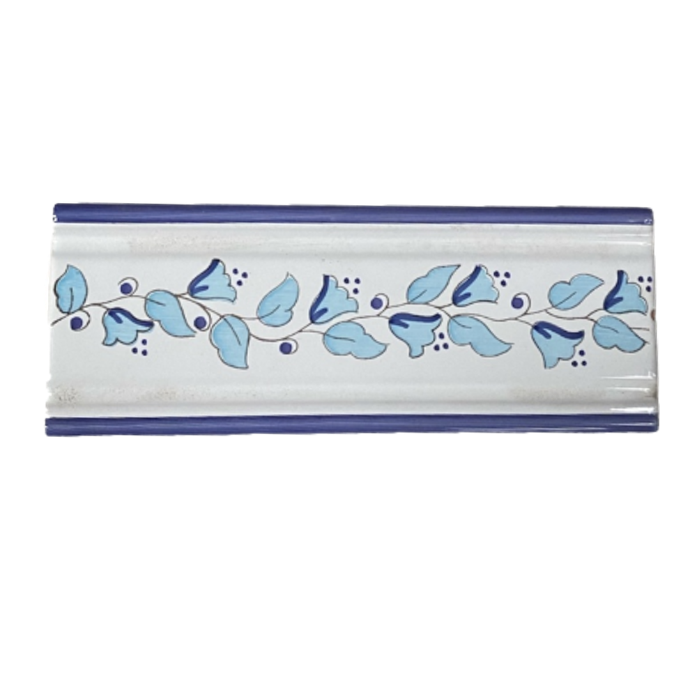 PZ Cenefa Campanillas Azul 7,5x20