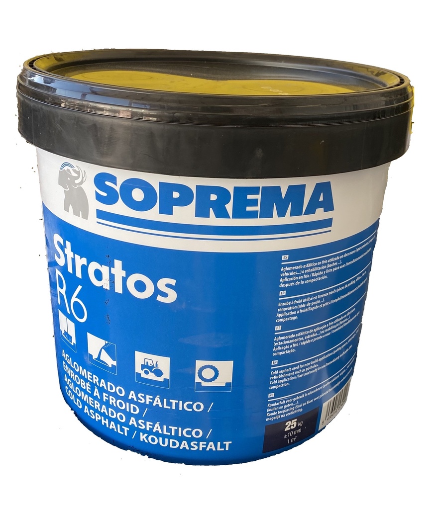 Bote Asfalto en Frío Stratos R6 25 Kg