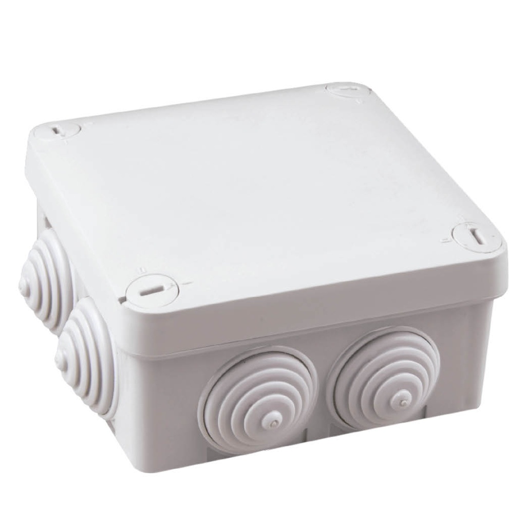 Caja de Conexion Cuadrada 105 x 105 x 40 mm IP55 Gris Ref. 000301313