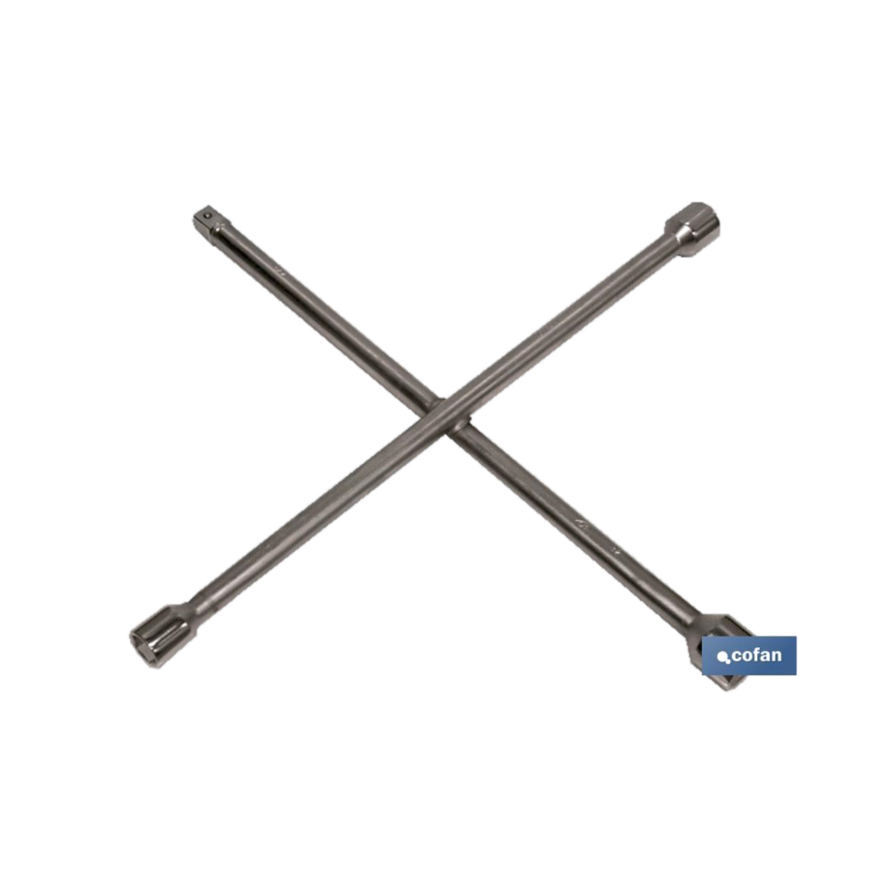 Llave en Cruz para Ruedas Camión y Turismo 17x19x21 1/2&quot; 380 mm Ref. 09400053