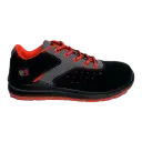 Zapato ANILA Rojo Piel Serraje No Metálico S1