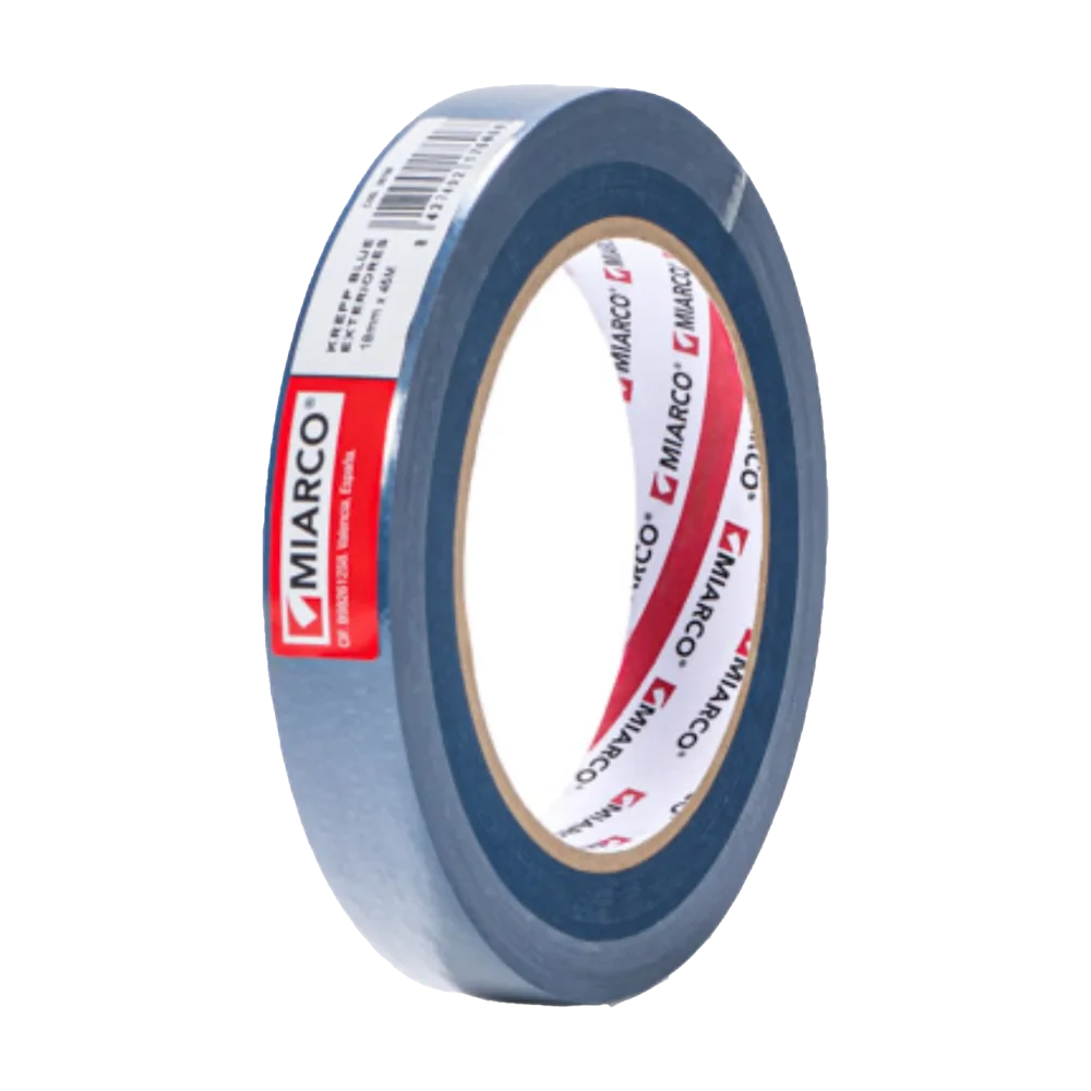 Cinta de Carrocero Krepp Blue Exteriores 45 mt