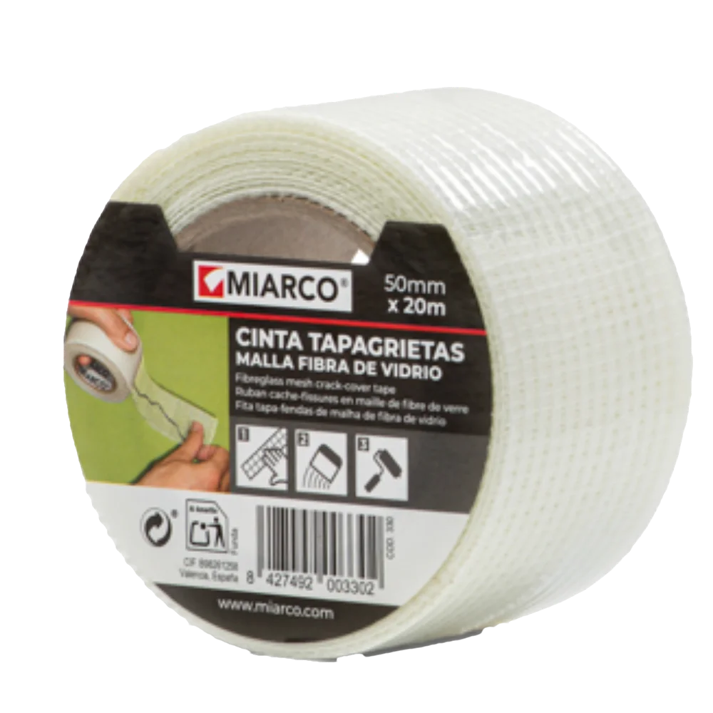 Cinta Tapa Grietas Malla 50 mm x 20 mt