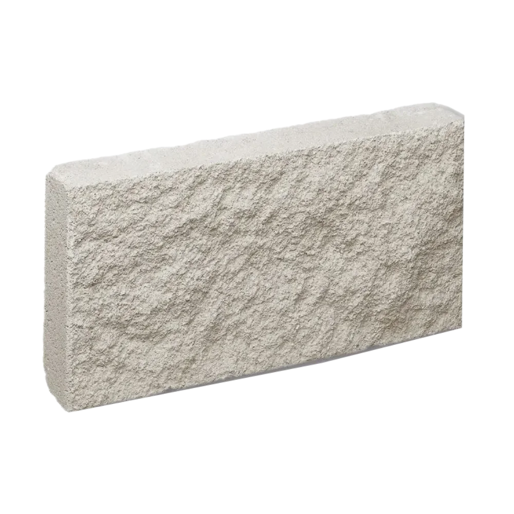 Plaqueta Rugosa Gris 39x19x6