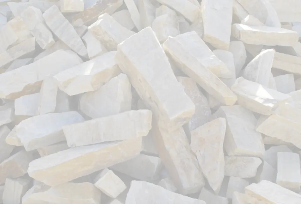 Palet Piedra Irregular Blanco Puntilla