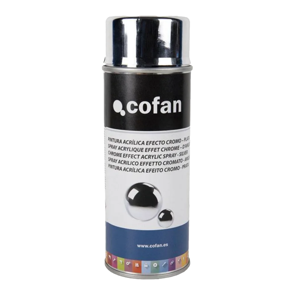 Pintura en Spray Efecto Cromo Plata 400 ml