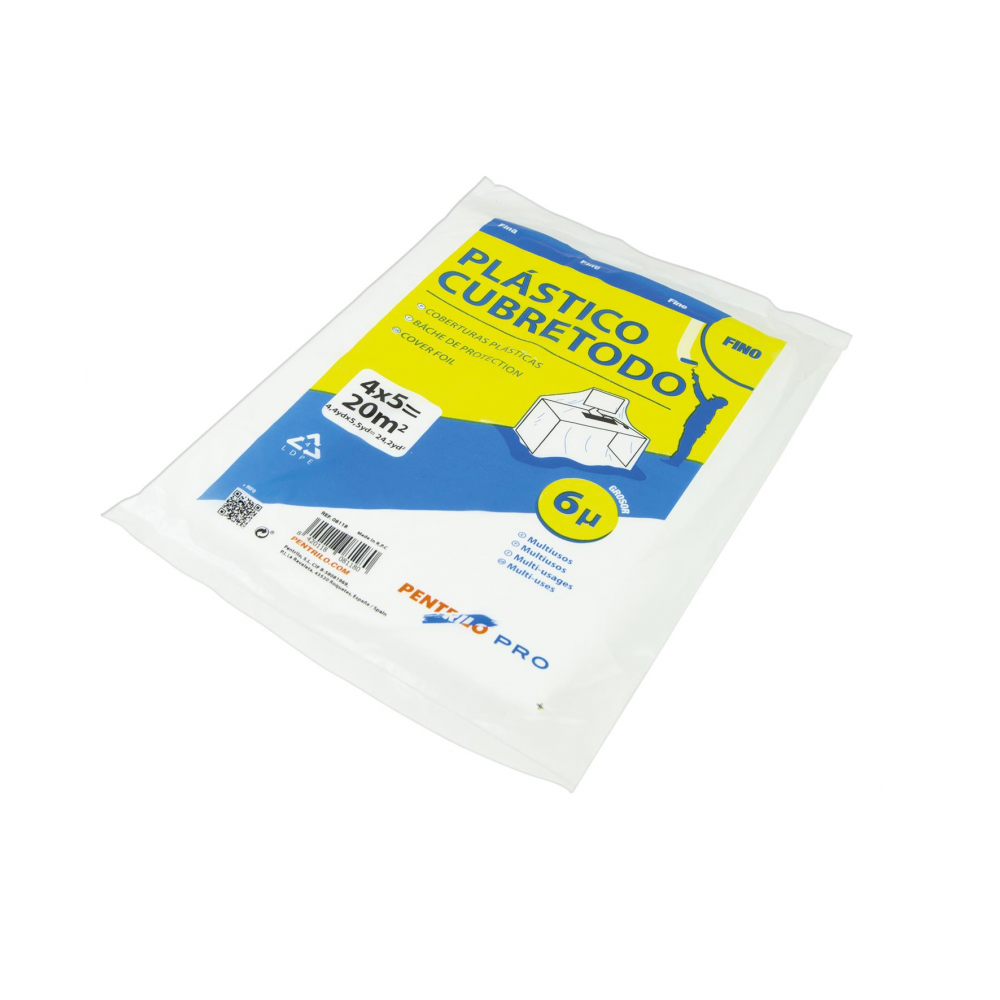 Plastico Cubretodo 4x5 mt 6μ