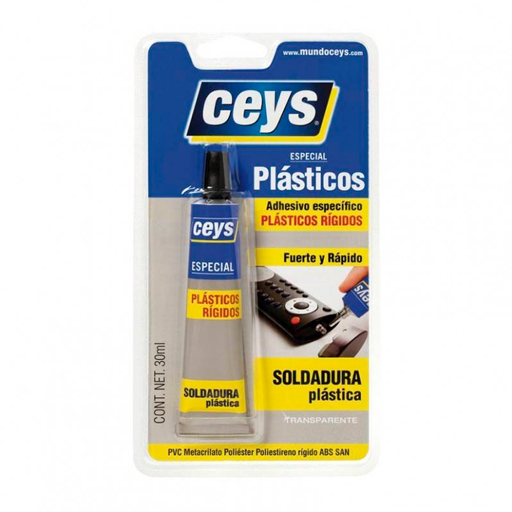 Adhesivo Especial Plástico Rígidos Plasticeys 30 ml Ref. 501027