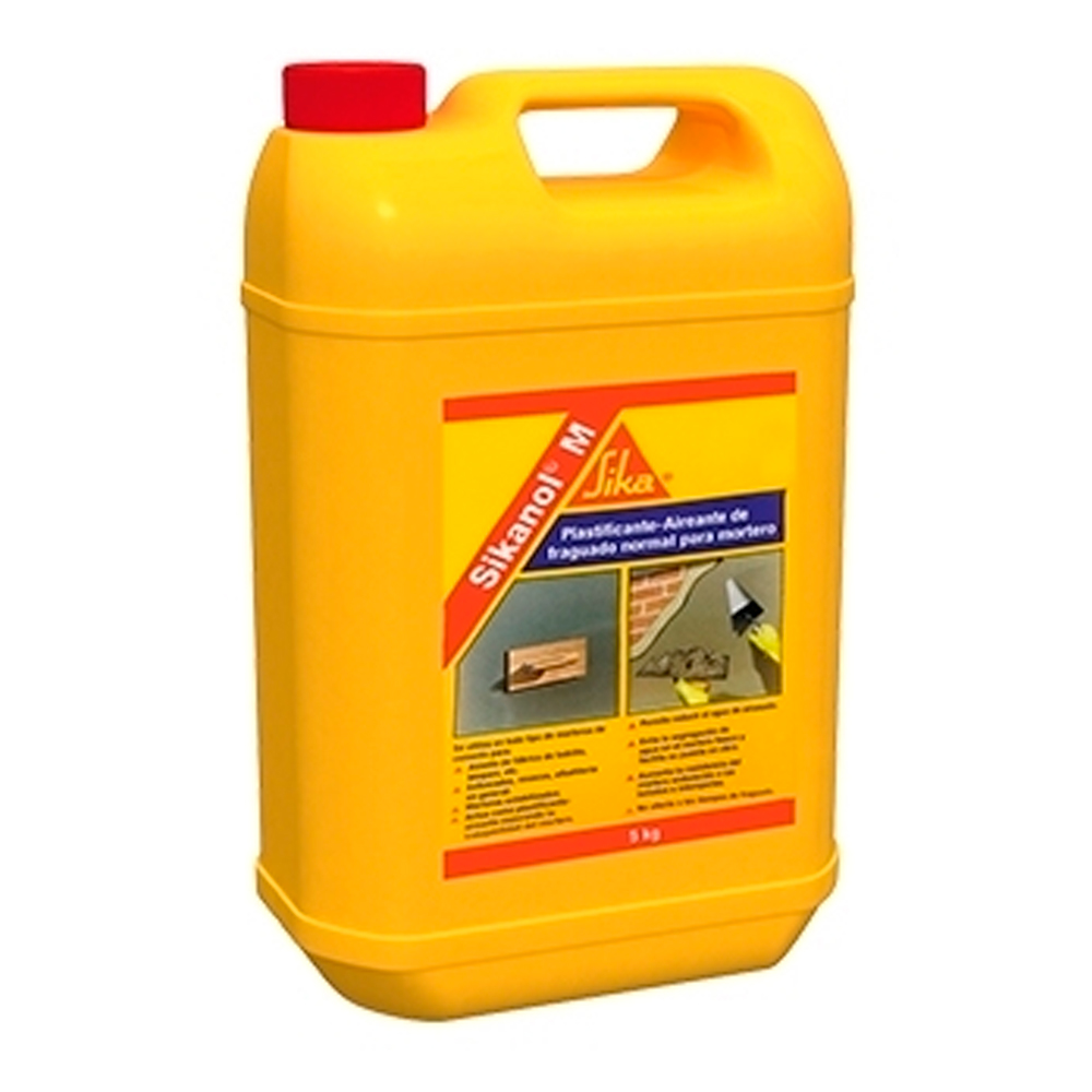 Sikanol M  Plastificante-Aireante Marrón 5 kilos