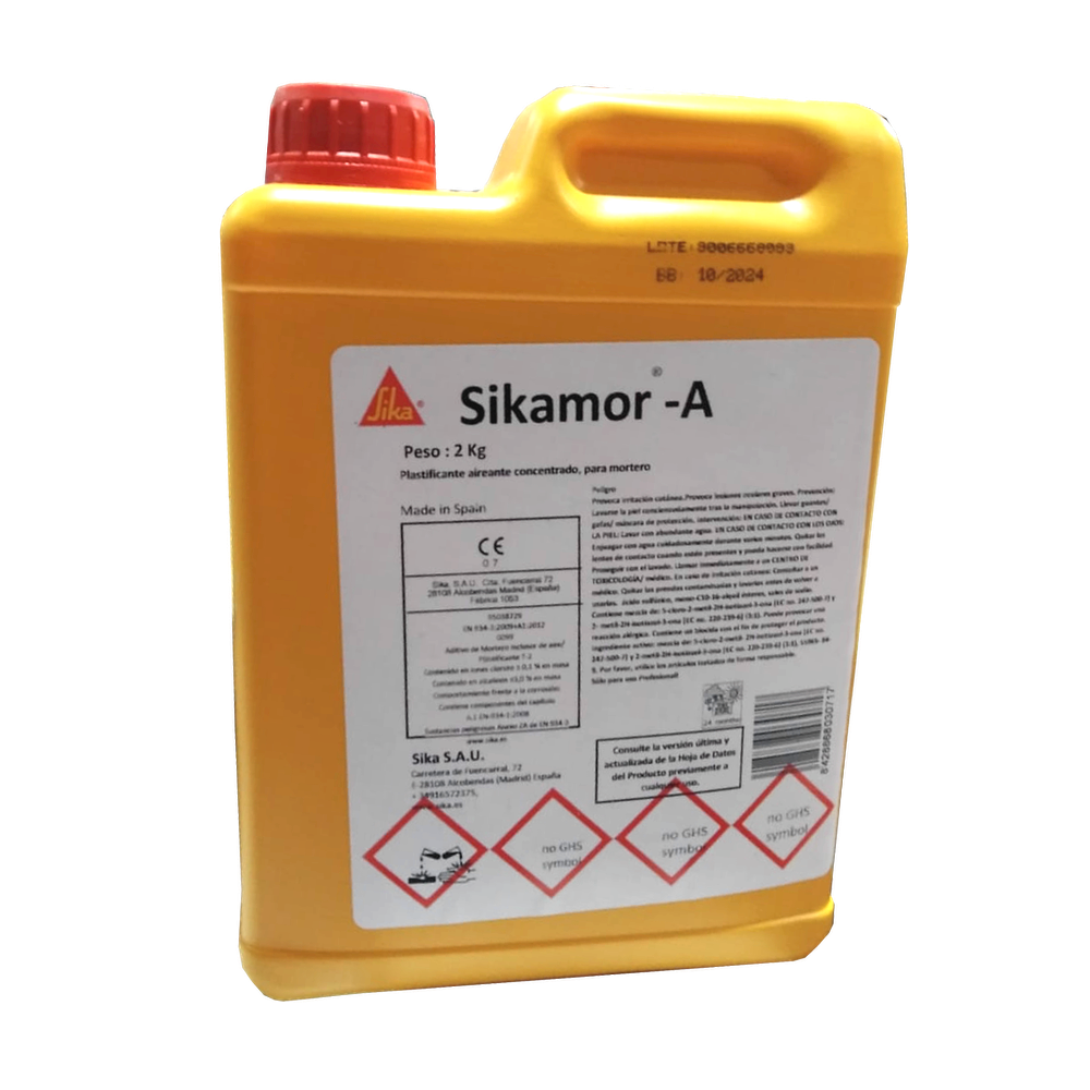 Sikamor A Plastificante-Aireante Concentrado 2 Litros