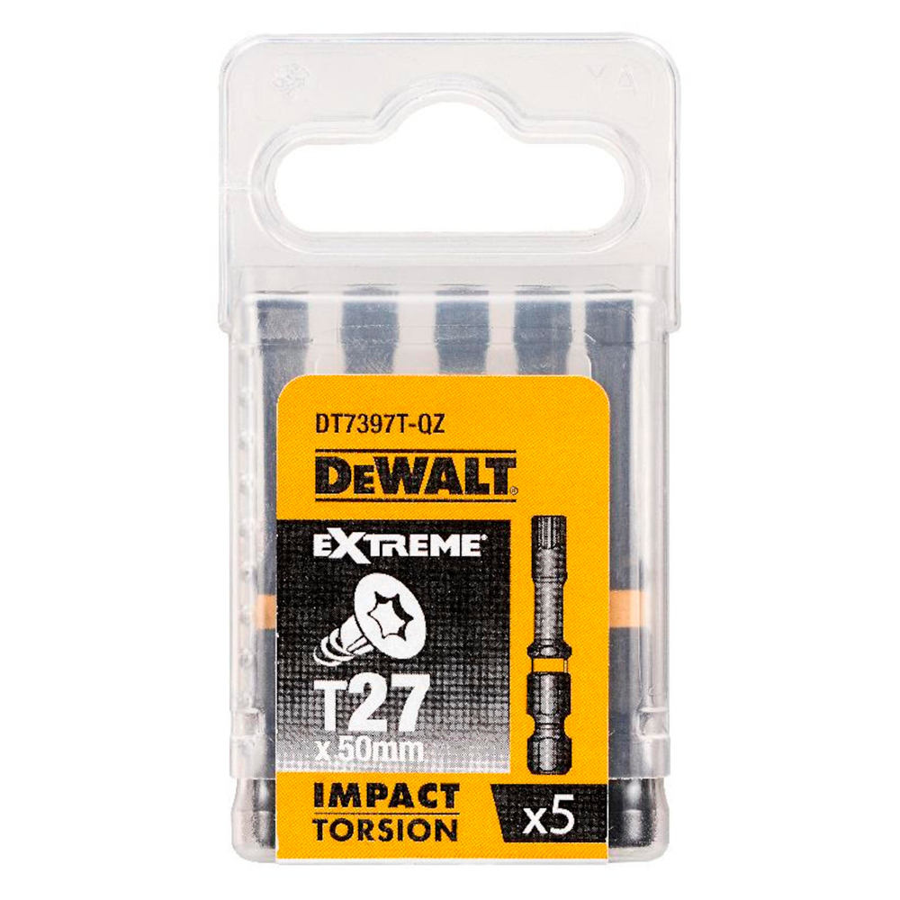 Punta Torsión de Impacto Torx 27 (✡) 50 mm Ref. DT7397T-QZ