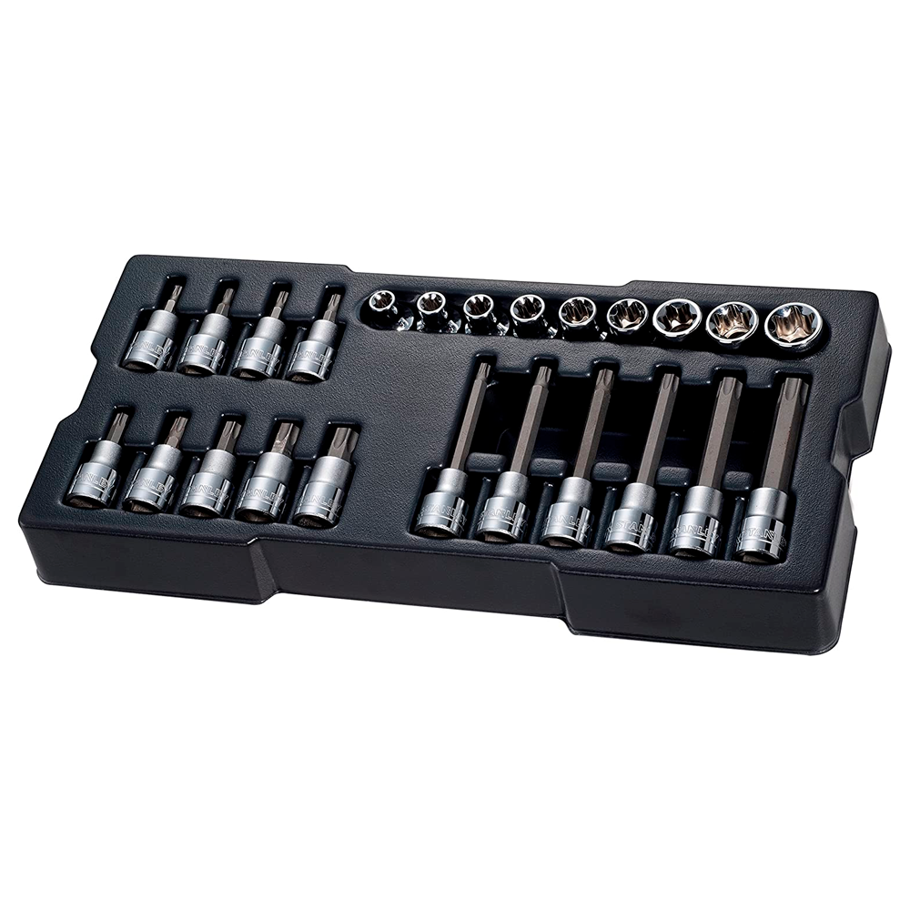 Juego 24 Puntas 1/4" Con Anclaje 1/2" Ref. STMT1-74176