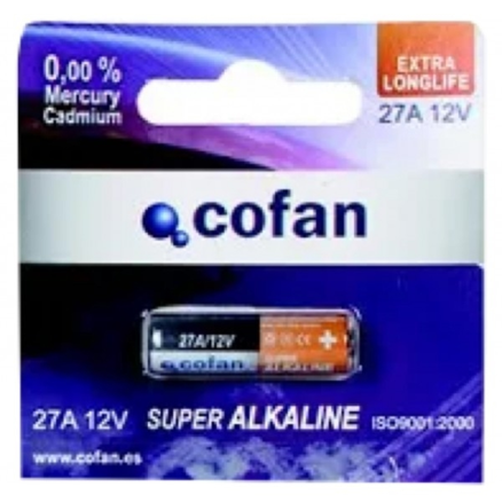Pila alcalina Cofan 27A Ref. 50002008