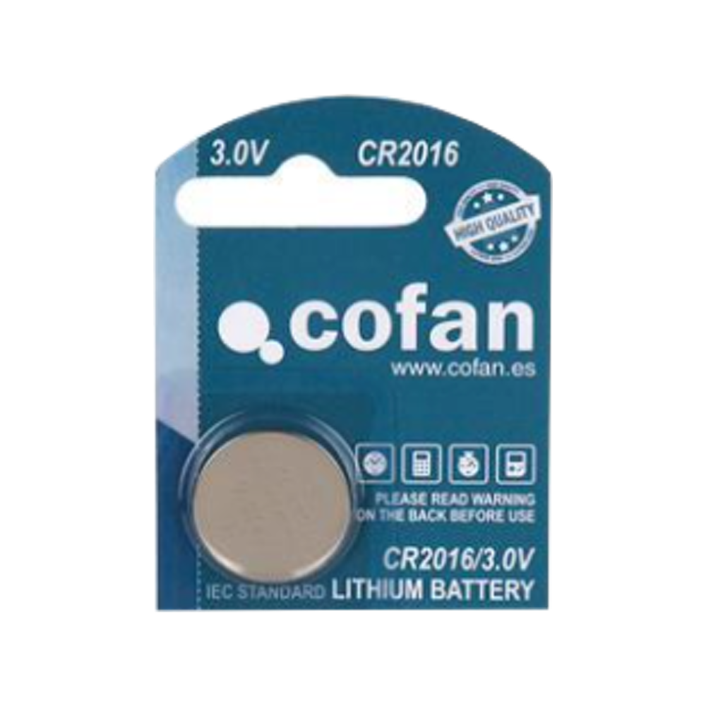 Pila Botón CR2016 Cofan Ref: 50002016