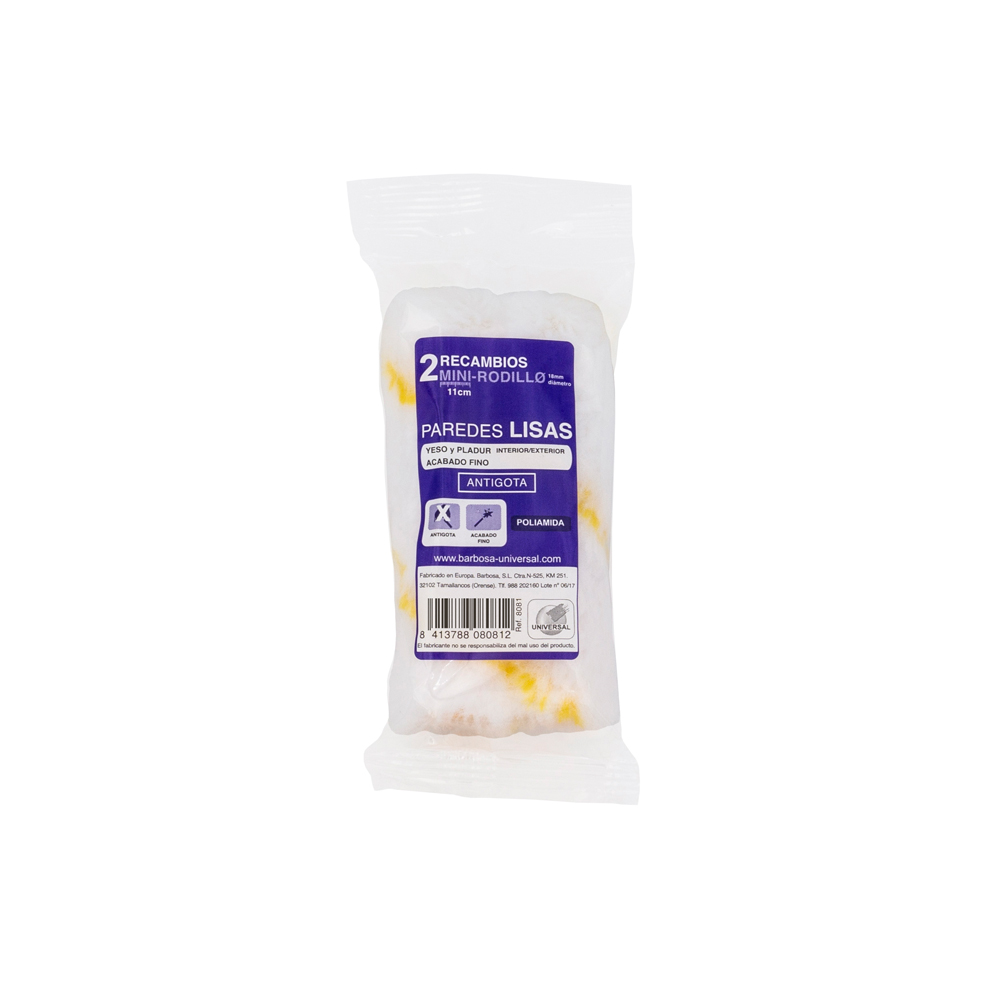 Pack 2 mini rodillos Antigota 11 cm Ref. 8081