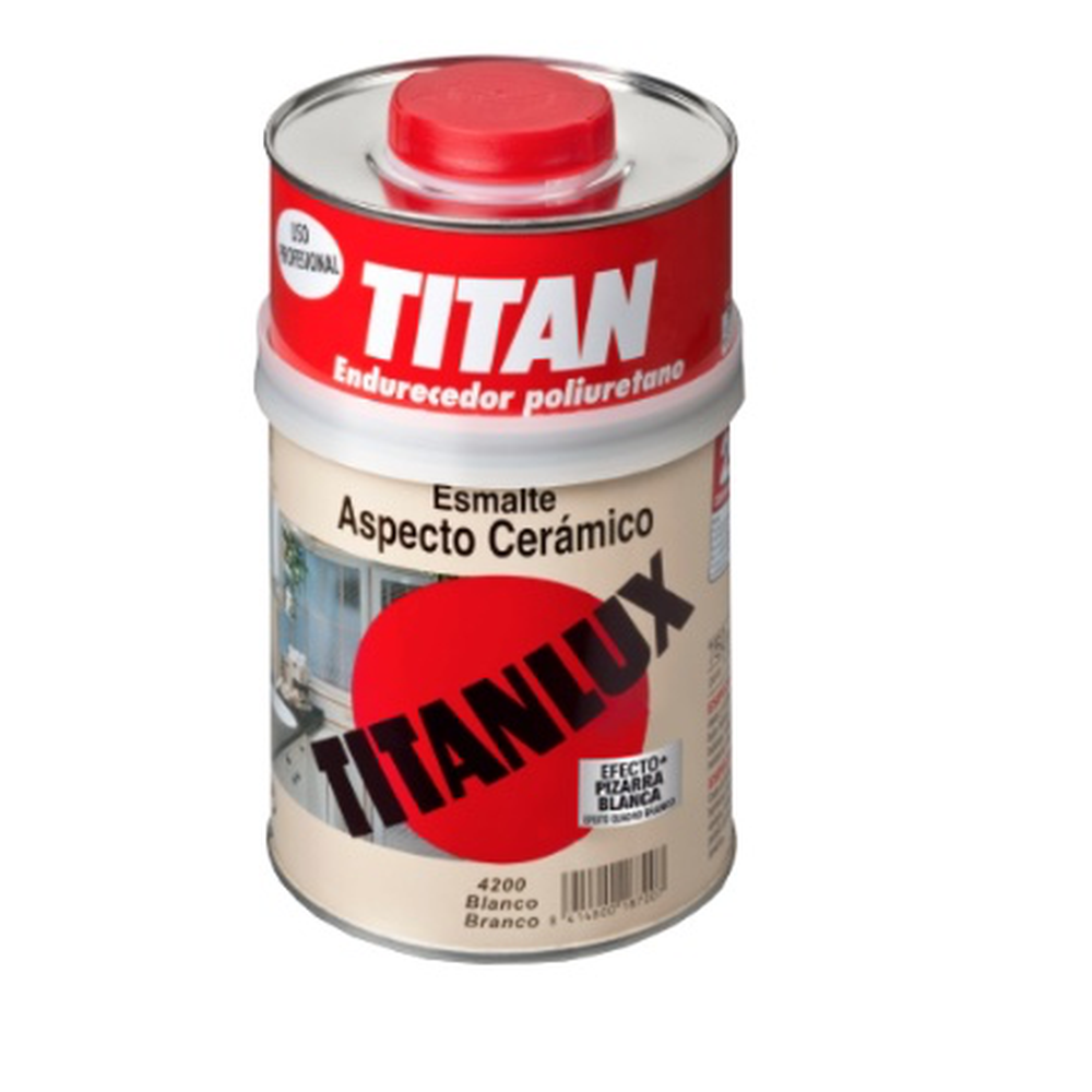 Titan Esmalte de aspecto cerámico Blanco Brillante 00C 750 ml