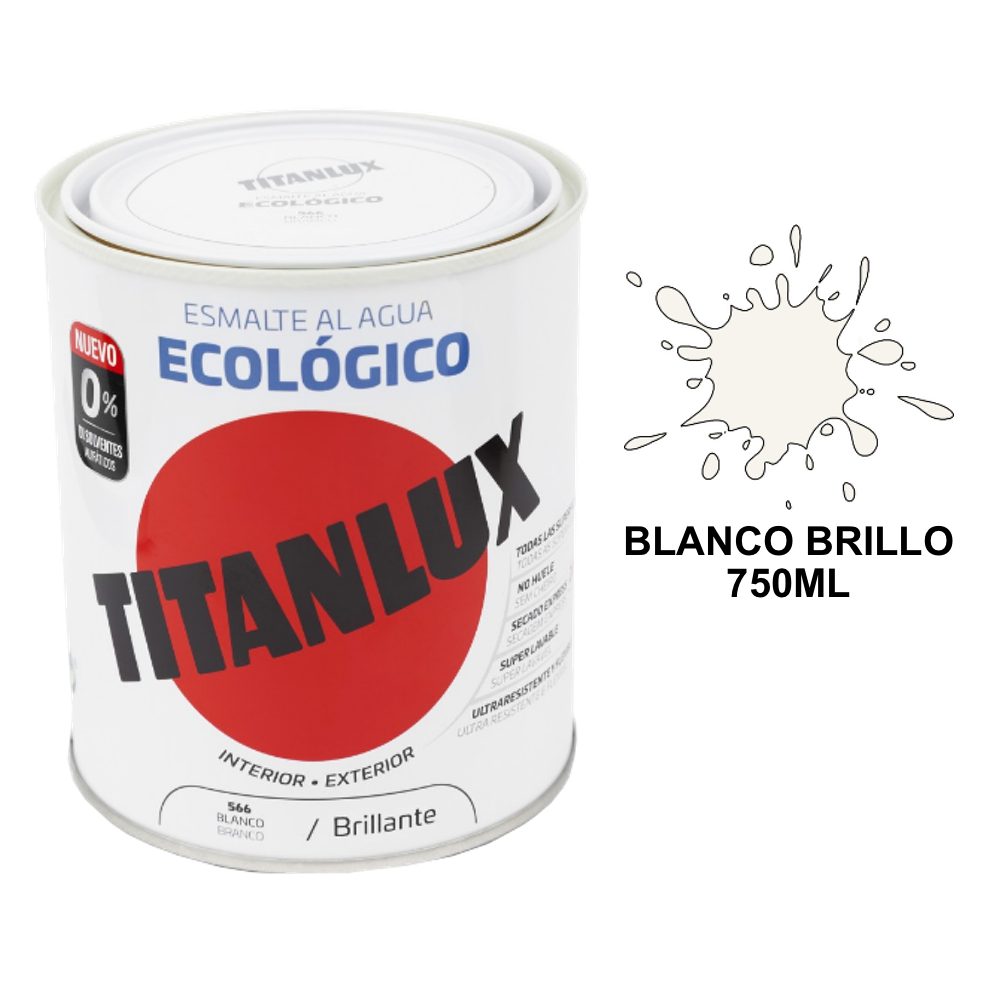 Titanlux esmalte al agua Ecológico  750 ml