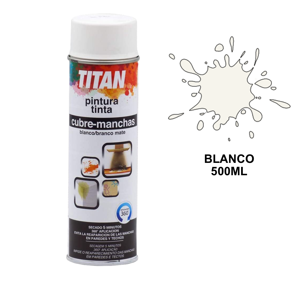 Titan Spray Pintura Cubre- Manchas S10 500ml