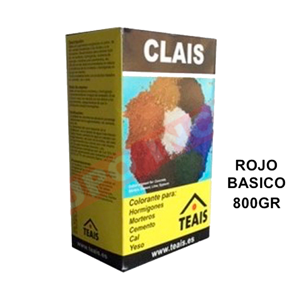 Colorante en Polvo Clais Rojo Básico 800 Gr