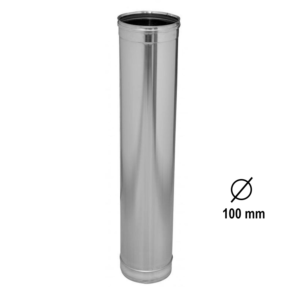 Tubo Inoxidable Simple pared 1000 mm (TI1000)