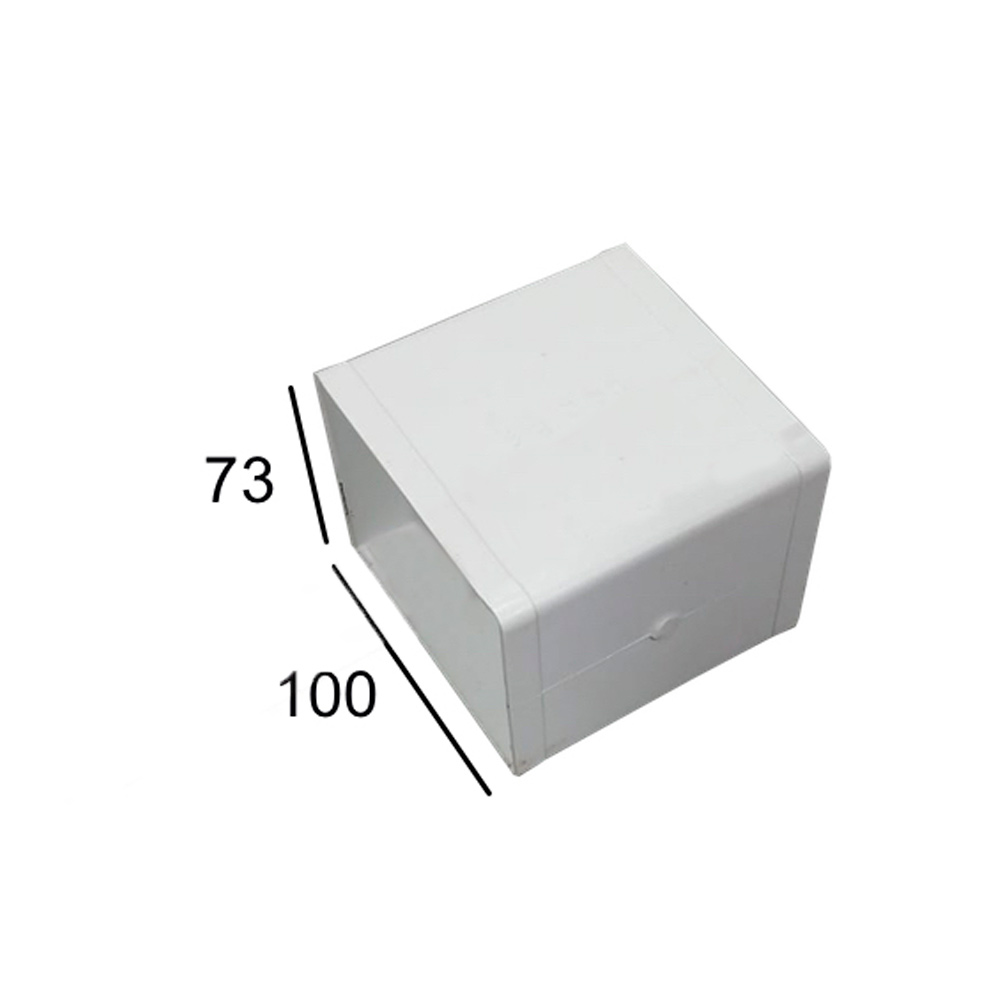 Manguito PVC Rectangular 100x73 Gris