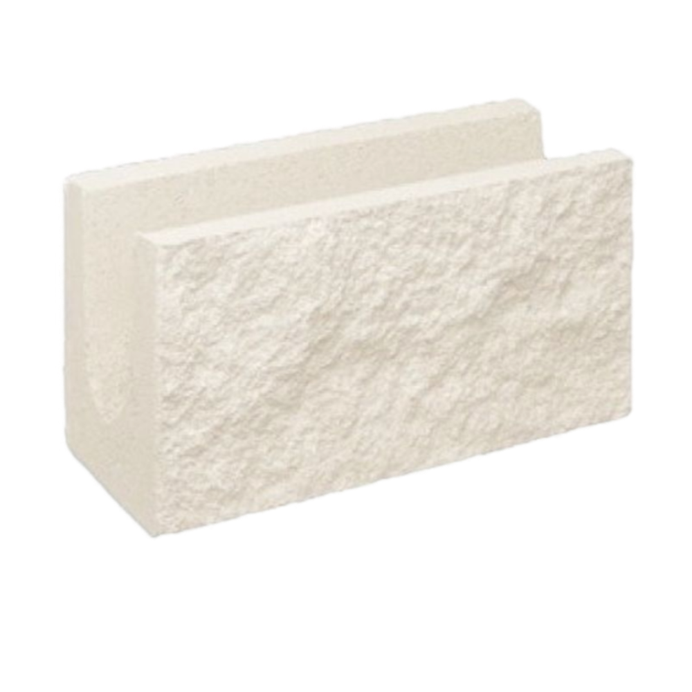 Dintel para Bloque Blanco Rugoso