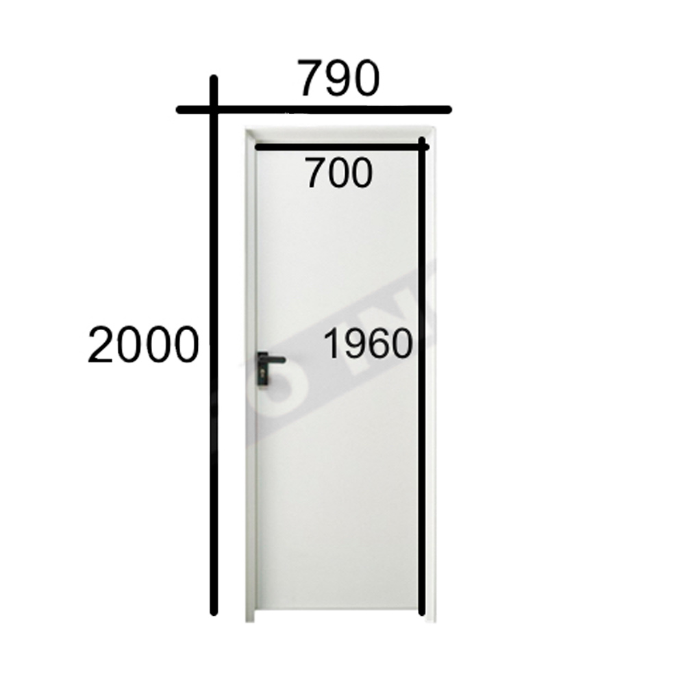 Puerta Lacada Blanca Ciega Dcha Marco C-40