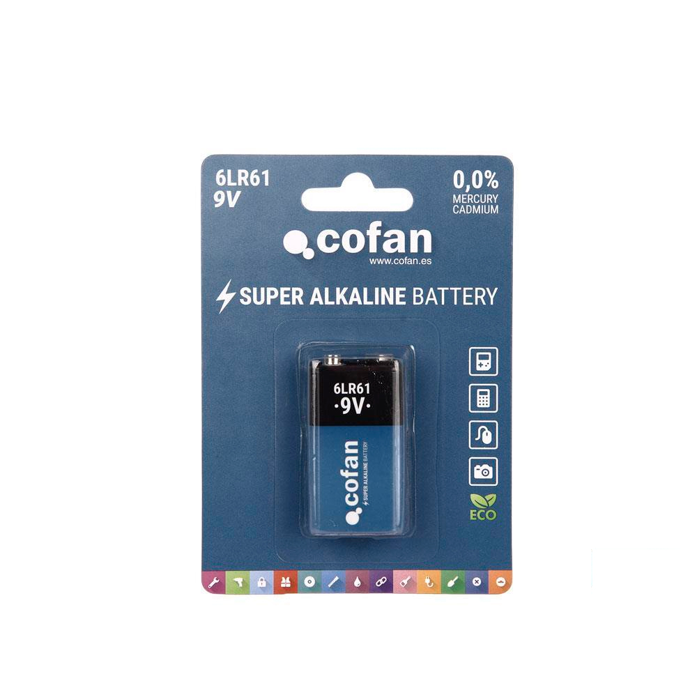 Pila alcalina Cofan 6LR61