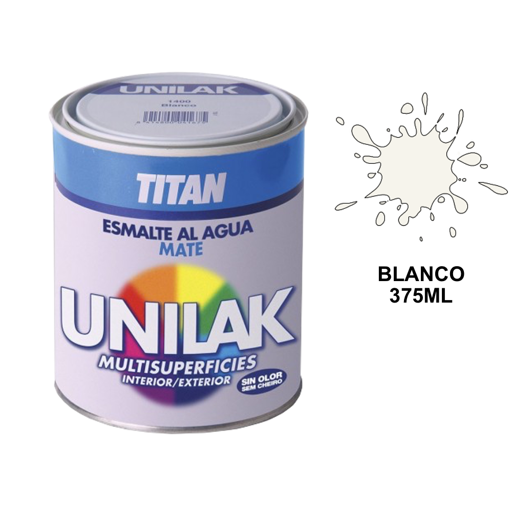 Titan Esmalte al Agua Unilak Mate 03X 375 375 ml