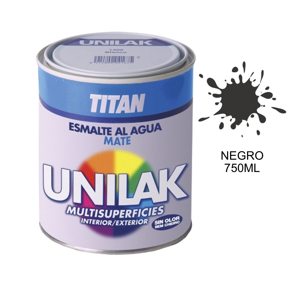 Titan Esmalte al Agua Unilak Mate 03X 375 750 ml