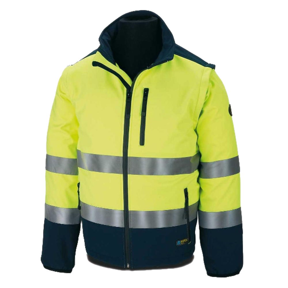 Cazadora Tipo Soft-Shell Amarilla/Azul Ref. 288CSFYAFA