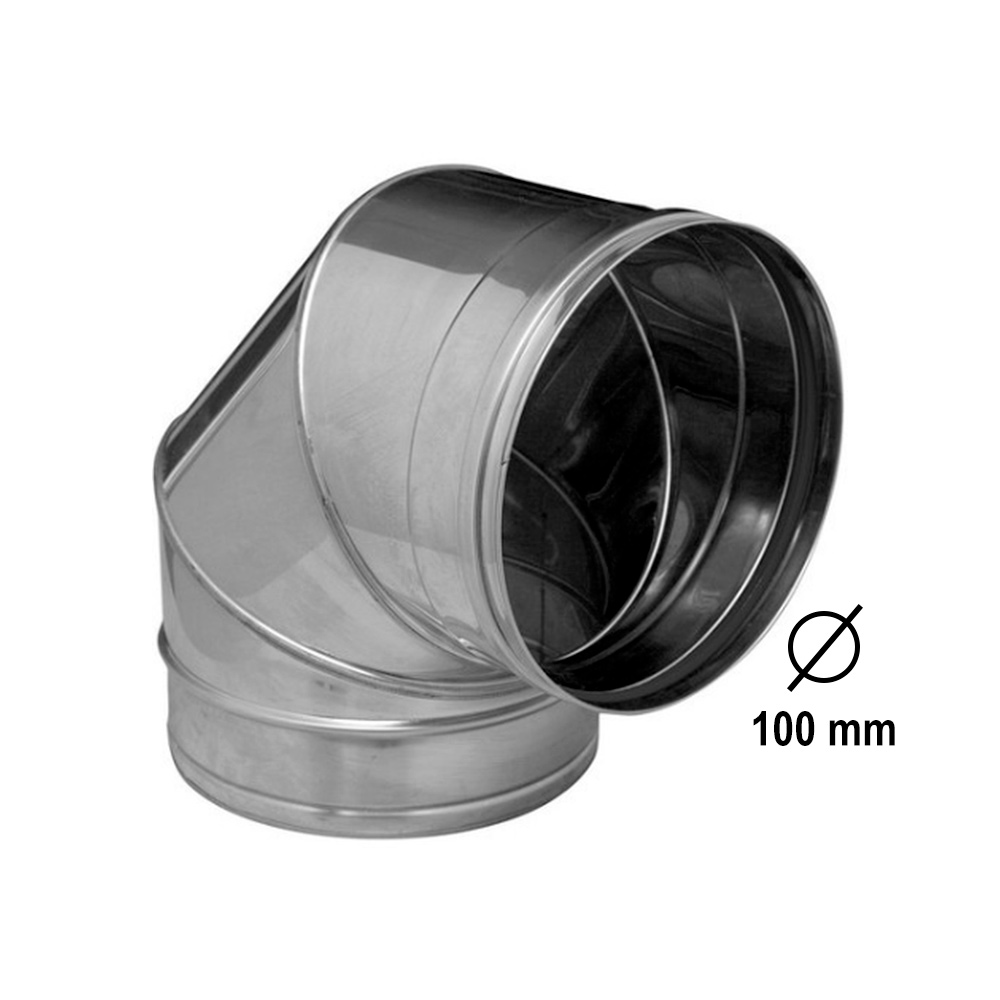 Codo Inoxidable Simple pared  90º (CI90)