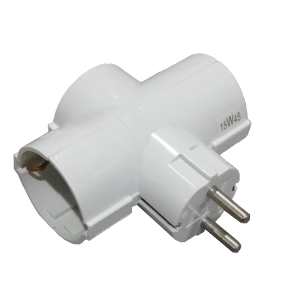 Adaptador schuko 3 vias (16A-250V) Ref: 51001032