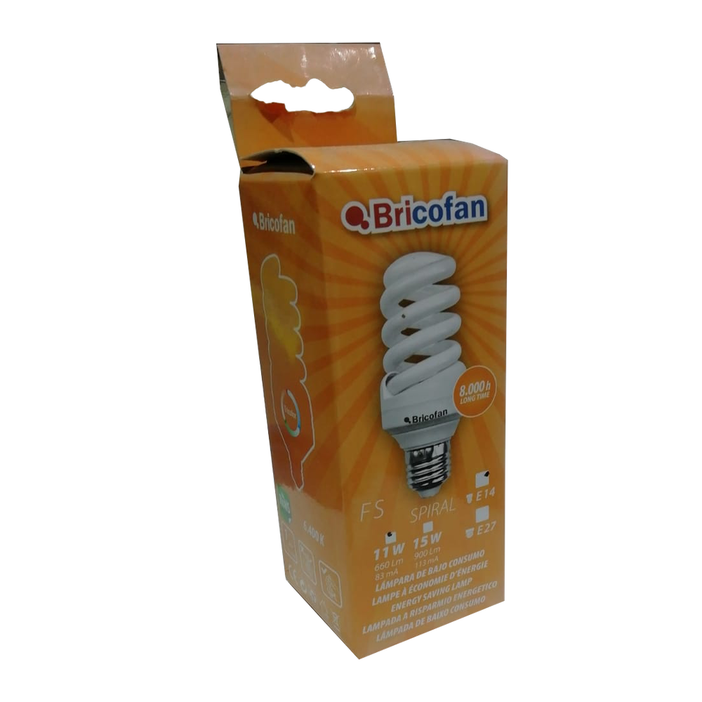 Lampara TRI 6400 espiral E14 