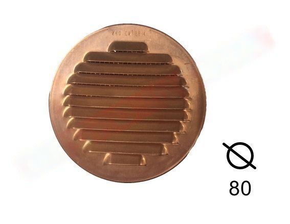 Rejilla cobre redonda
