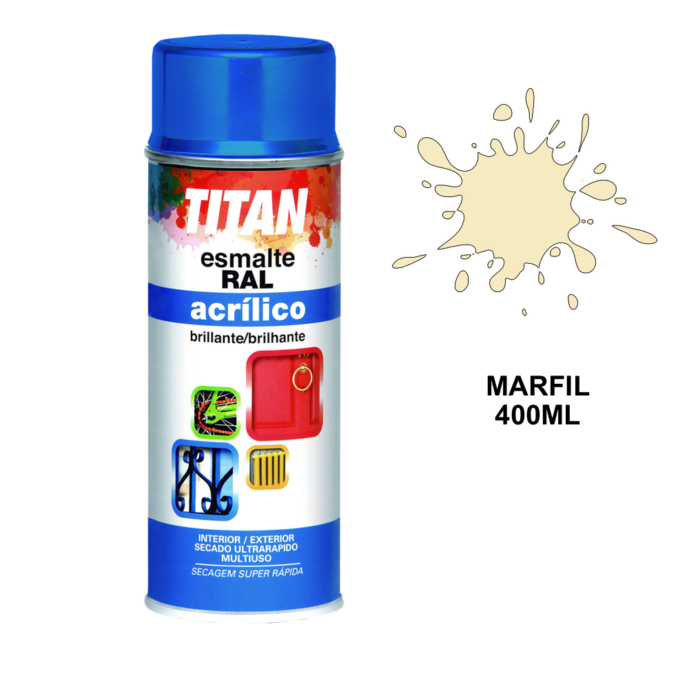Titan Spray Esmalte Acrílico S00 400ml