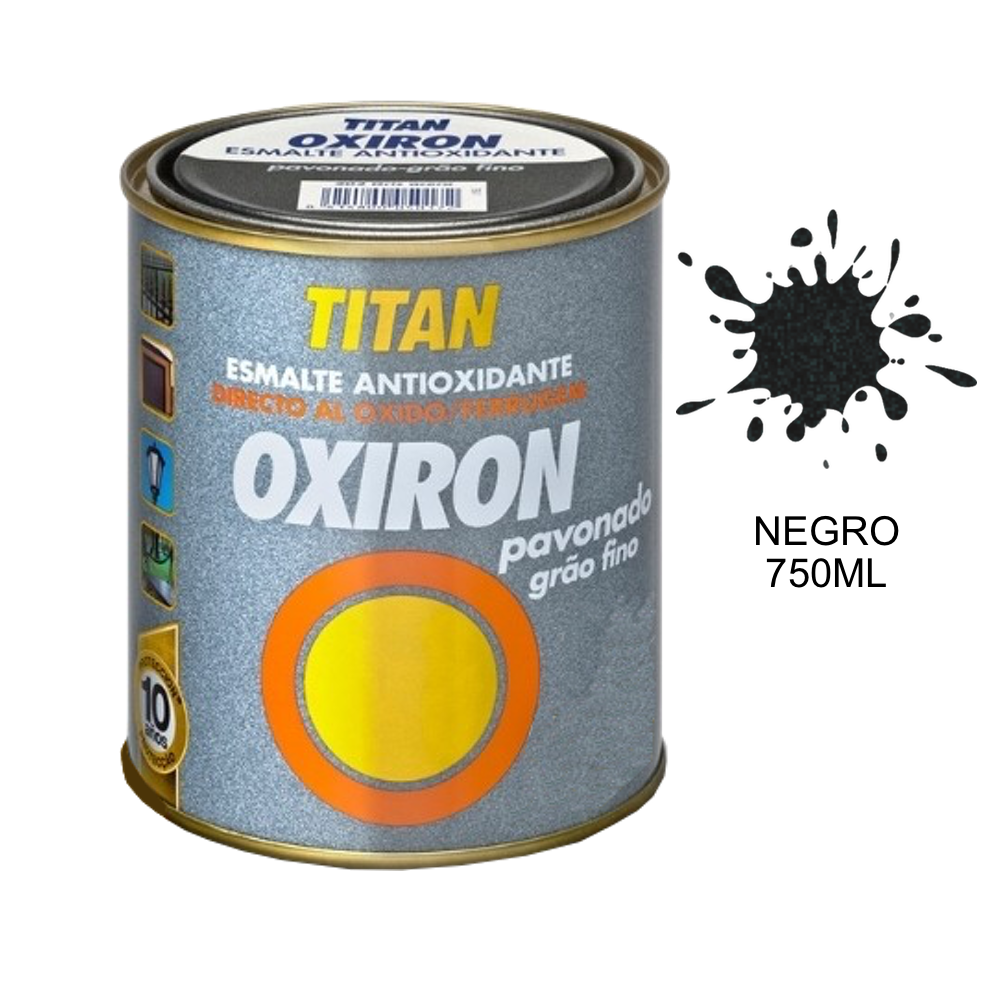 Titan Esmalte Metálico Antioxidante Oxiron Pavonado 02B 750 ml.