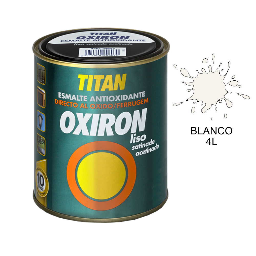 Oxiron Esmalte Satinado Antioxidante Liso 4 Litros