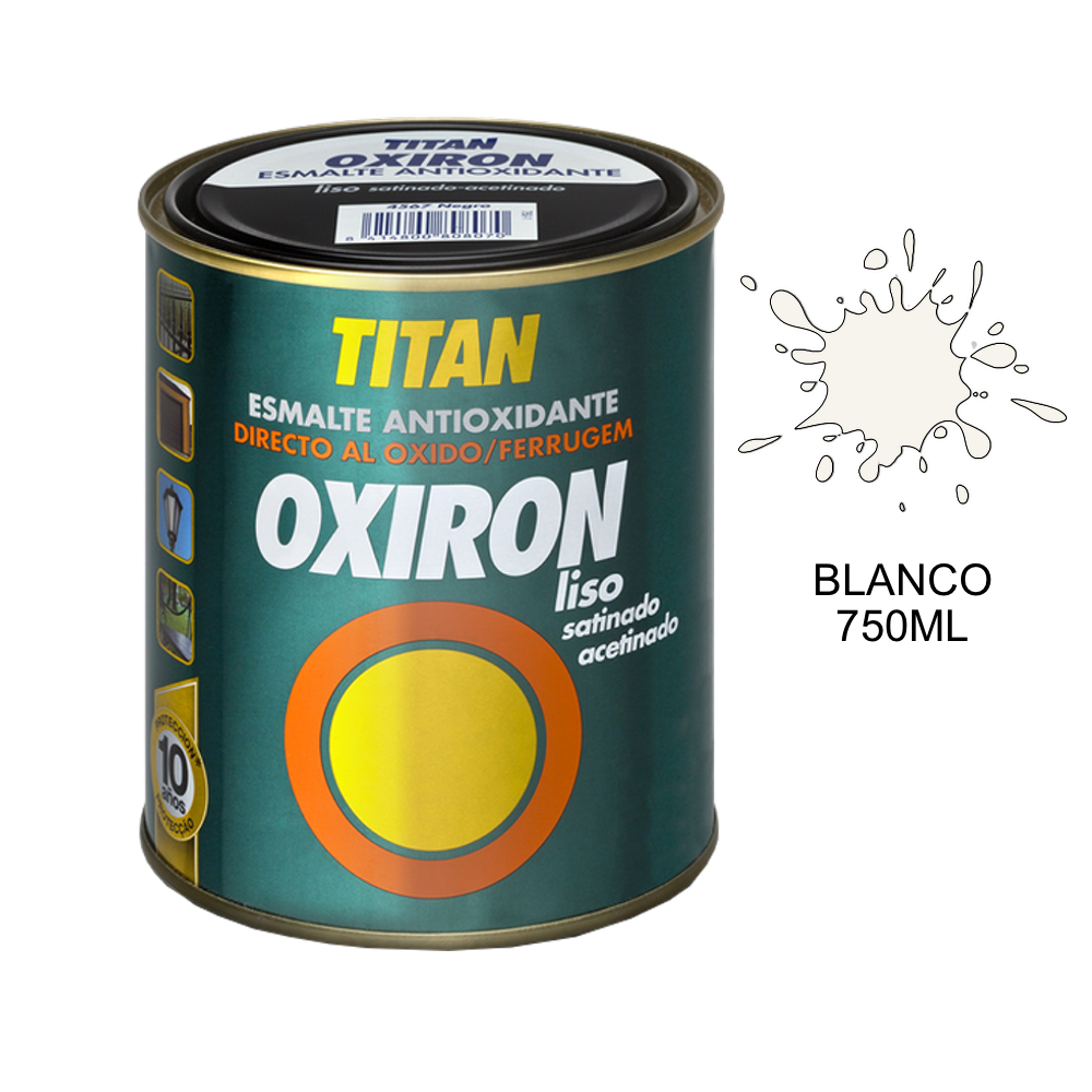 Titan Esmalte Satinado Antioxidante Oxiron Liso 02J 750 ml